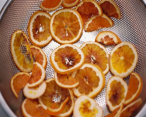Assorted citrus fruits slices close up